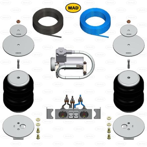 für Amarok II T1 MAD Komfort Zusatzluftfeder Höherlegung Hinterachse NR-067114-CS