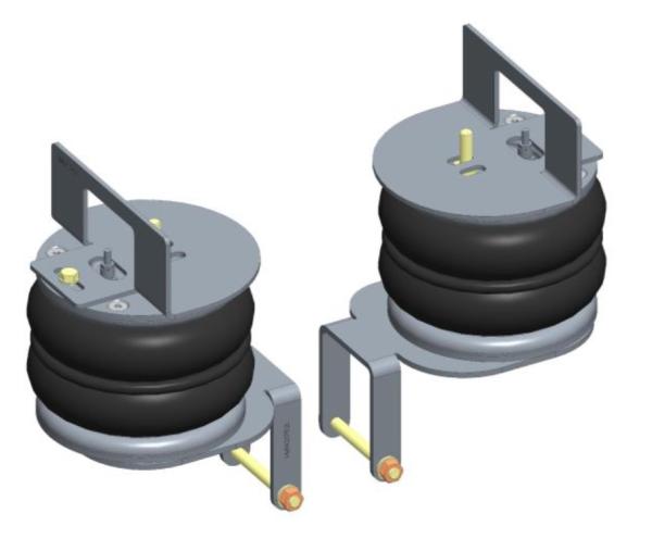 für Nissan Interstar X62 FWD MAD Höherlegungsfedern Zusatzluftfeder Basic VA HA Set