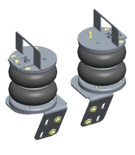 Wohnmobil auf Movano B MAD Zusatzluftfeder 8 Zoll + Kompressor Luftfederung HA