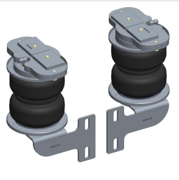 für VW e-Crafter MAD Zusatzluftfeder 6 Zoll + Kompressor HA NR-197214-CS