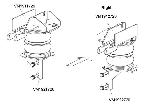 für Crafter SY SZ bis 5t RWD MAD Zusatzluftfeder 6 Zoll inkl. Kompressor HA
