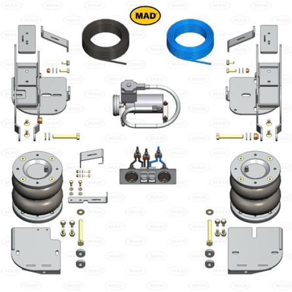 für Crafter mit Zwillingsbereifung RWD MAD Zusatzluftfeder Luftfederung NR-197544-C