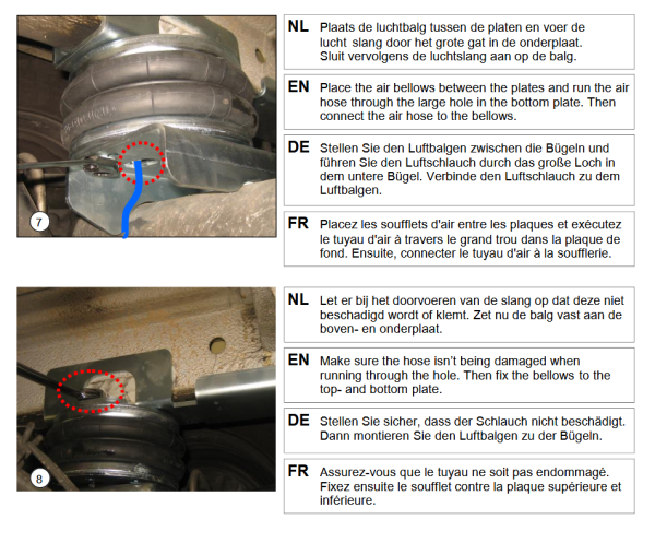 für Sprinter 907 Allrad 4x4 MAD Zusatzluftfeder Luftfederung Basis NR-197564-B