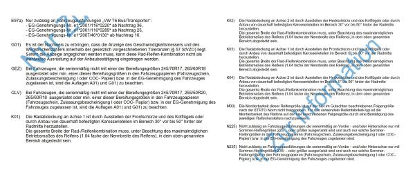 für T5 T6 Schwerlast Koni Eibach Höherlegungsfahrwerk Bluster 18 Zoll Felgen schwarz