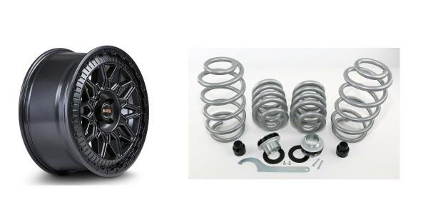 für T6.1 17 Zoll Bluster Felgen Eibach Gewindehöherlegungsfedern 8,5x17 ET45 Fondmetal