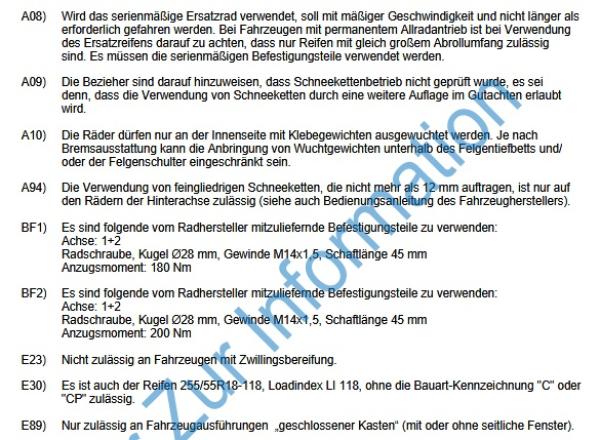 Loder AT1 Komplettrad für Sprinter 906 mit 255/55 18 auf Fondmetal Bluster Felge schwarz
