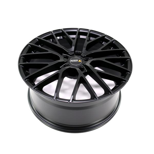 Twin Monotube Felge 20.2 seidenmatt schwarz für VW T5 T6 T6.1 9x20 ET42 leicht konkav