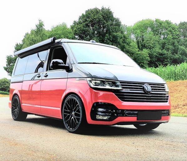 Twin Monotube Felge 20.2 deep concave seidenmatt schwarz 9x20 ET39 für VW T5 T6 T6.1