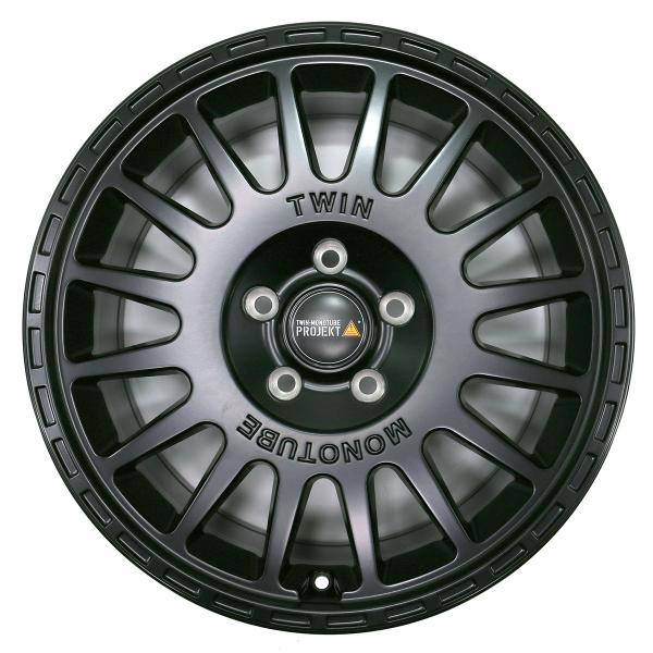 1x Allterrain Felge 8x18 AT2 für Mercedes V-Klasse Vito W447 Twin-Monotube Projekt schwarz Offroad 1250kg Traglast Heavy Duty Schwerlast