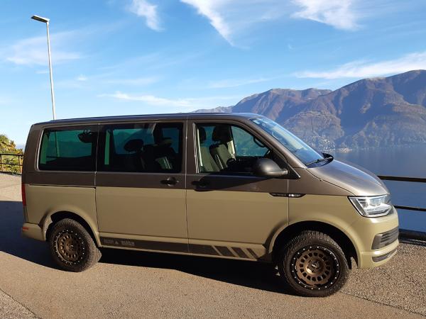 Twin Monotube AT1 Felge für T5 T6 T6.1 in terra 17 Zoll 8x17 mit Anfahrschutzring