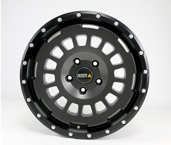 Twin Monotube AT1 Felge in stone für Amarok 2H 8x17 ET40 17 Zoll mit Anfahrschutzring