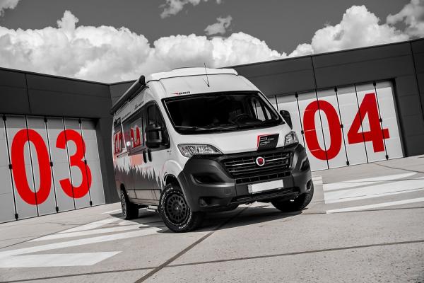 Loder 255/55 R18 Twin Monotube AT1 Felge für Ducato 5x118 Komplettrad