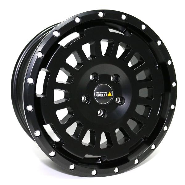 Twin Monotube AT1 Felge für Transit Nugget V710 mit Anfahrschutzring 8,5x18 18 Zoll schwarz