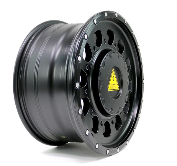 Twin Monotube AT3 Felge Full Cover Cap für T7 Multivan California schwarz mit Anfahrschutzring