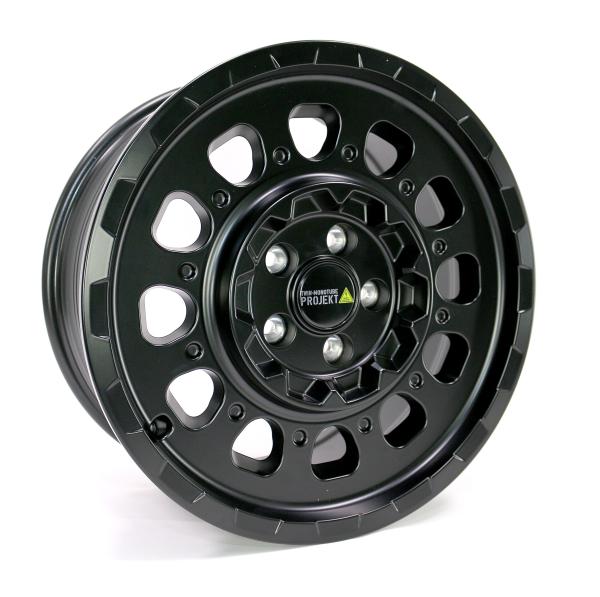 Twin Monotube AT3 Monobloc Felgen Satz 8,5x18 für Jumper 5x118 schwarz