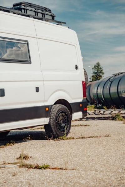 für Crafter RWD Twin Monotube Höherlegungsfahrwerk Koni Dämpfer Eibach Höherlegungsfedern