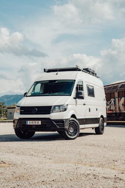 für MAN TGE 4x4 Allrad Twin Monotube Höherlegungsfahrwerk Koni Dämpfer Eibach Höherlegungsfedern