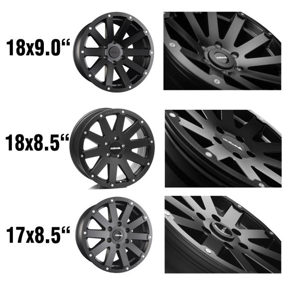 für Boxer Delta 4x4 Hamna Rugged Felge 5x130 8,5x18 ET45 18 Zoll schwarz