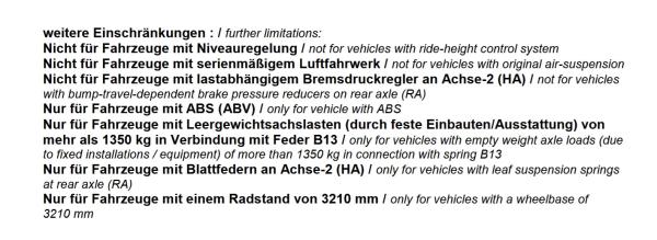 für SsangYong Grand Musso MAD Heavy Duty Zusatzfedern Höherlegungsfedern Verstärkung HA