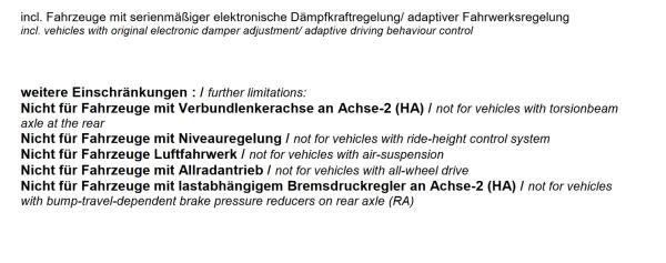 für Toyota Auris E18 MAD Zusatzfedern Verstärkungsfedern Höherlegungsfedern HA HV-360345