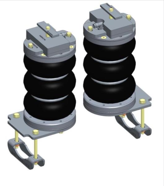 Für Amarok MAD Zusatzluftfeder Luftfeder 6 Zoll + Kompressor Luftfederung HA NR-197194-C