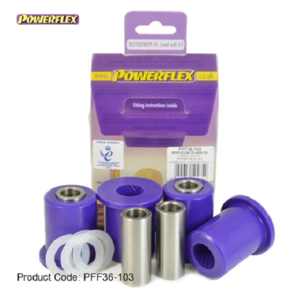 Powerflex PU Buchsen Mazda MX5 I + II oberer Querlenker Lager vo + hi