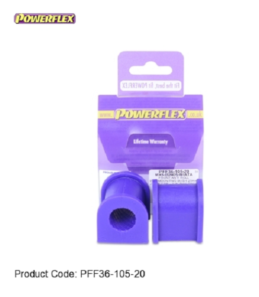 Powerflex PU Buchsen Mazda MX5 I + II Stabilisator Lager 22mm VA