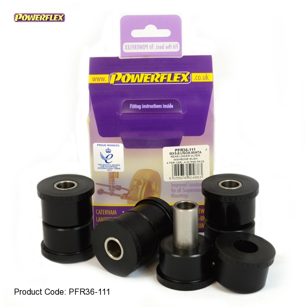 Powerflex PU Buchsen Mazda MX5 I+II unterer Querlenker Lager aussen HA