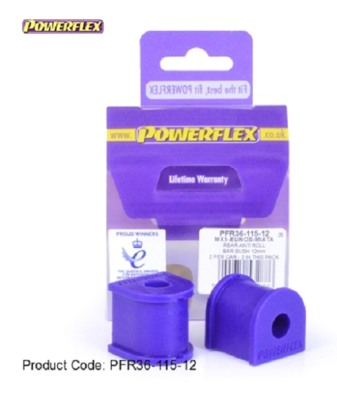 Powerflex PU Buchsen Mazda MX5 I + II Stabilisator Lager 12mm HA