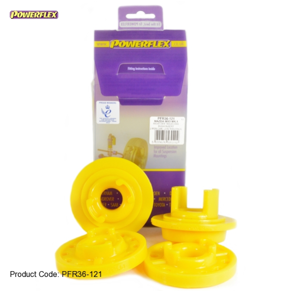 Powerflex PU Buchsen fuer Mazda MX5 I+II Differential Lager Einsatz HA