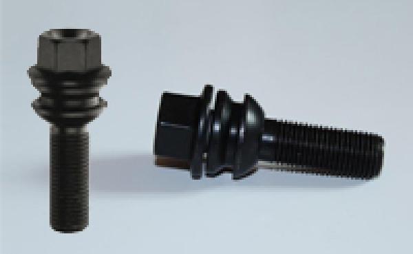 20x Radschrauben schwarz zweiteilig für VW T5 T6 Allterrain Twin Monotube Felgen