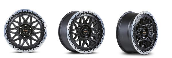 für T7 Multivan Fondmetal Bluster 18 Zoll Allterrain Felgen Satz 8x18 ET50 schwarz poliert